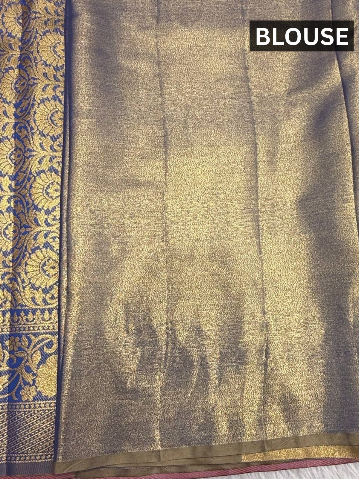 Elegant Digital Printed Silk Blend Saree with Traditional Art Pallu and Zari Border - Image 5